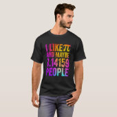 T-shirt 3 14 Style Pi Jour Math Enseignant Étudiant (Devant entier)