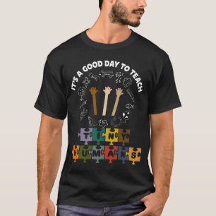 T-shirt 3/4, C'est un bon jour pour apprendre de minuscule