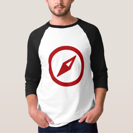T-shirt 3/4 raglan de base de douille (Devant)
