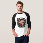 T-shirt 3/4 raglan unisexe de douille (Devant entier)
