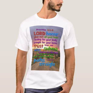 T-shirt 3:5 de proverbes - long chemin 8