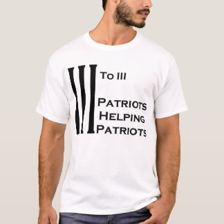 T-shirt 3 à 3 patriotes aidant sans frontière léger de