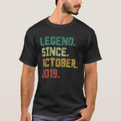 T-shirt 3 Ancienne légende depuis octobre 2019 3e annivers (Devant)