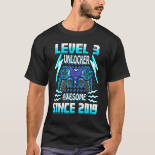 T-shirt 3 Anniversaire Son Garçon Joueur 3ème 3 Anniversai