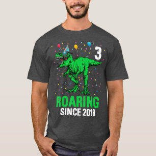 T-shirt 3 Ans 3e anniversaire garçon bébé Dinosaur Tee