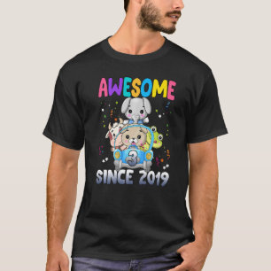 T-shirt 3 ans 3e anniversaire garçon mignonne animal voitu