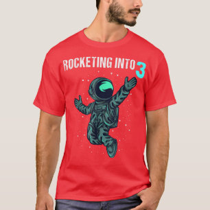 T-shirt 3 ans Anniversaire Cadeaux de garçon Astronaut 3e