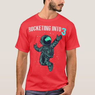 T-shirt 3 ans Anniversaire Cadeaux de garçon Astronaut 3e