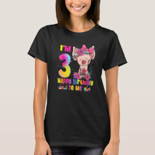 T-shirt 3 ans fille Awesome Princesse Cute Pig 3e Bir