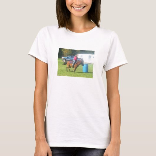 T-shirt 3 barils 2 coeurs 1 rêve !  Chemise de cheval (Devant)