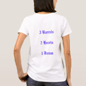 T-shirt 3 barils 2 coeurs 1 rêve !  Chemise de cheval (Dos)