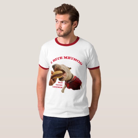 T-SHIRT 3 BITE, MÉTHODE CHEMISE POUR HOMMES (Devant entier)