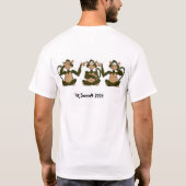T-shirt 3 chimpanzés (Dos)