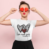 T-shirt 3 Coeurs amour n'échoue jamais