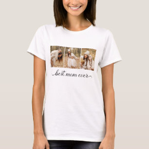 T-shirt 3 Collage photo Meilleure maman Ever Femme