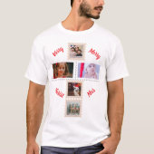 T-shirt 3 Custom Phots Christmas Cross Matching (Devant)