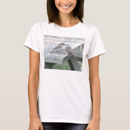 T-shirt (#3) - dames - note : Regard fané (Devant)