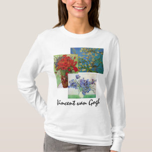 T-shirt 3 différents Art Floral Fleur Vintage van Gogh