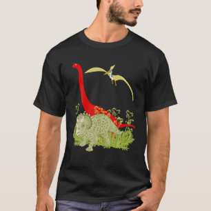 T-shirt 3 Dinosaures, Dandelion géant, Tricératops