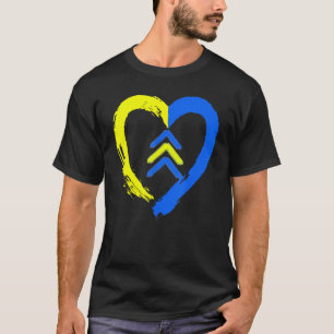 T-shirt 3 Flèches Amour du coeur vers le bas Sensibilisati