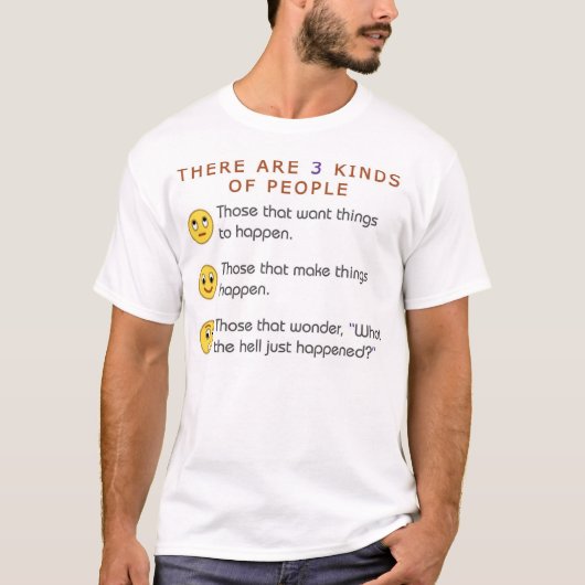 T-shirt 3 genres de personnes (Devant)