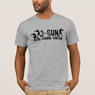 T-shirt 3-Gun - Pistolet - carabine - fusil de chasse