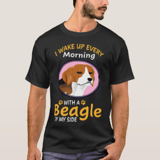 T-shirt 3 Je me réveille chaque matin avec un Beagle à mes