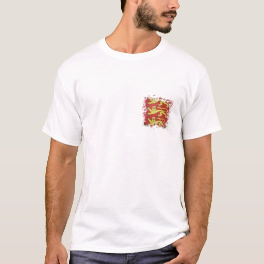 T-shirt 3 lions avec l'effet déchiré (Devant)