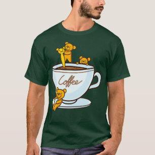 T-shirt 3 Little bear barista bear lover sticker bear love