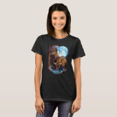 T-shirt 3 Moon Bison Buffalo Animal Bison (Devant entier)