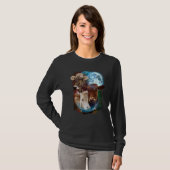 T-shirt 3 Moon Cow Livestock Cattle Animal (Devant entier)