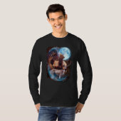 T-shirt 3 Moon Deer Animal Reindeer Graphic (Devant entier)