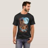T-shirt 3 Moon Mouse Murine Rodent Rat Animal (Devant entier)