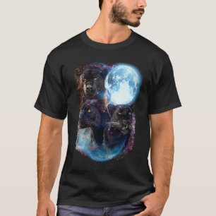 T-shirt 3 Moon Panther Cougar animal graphique