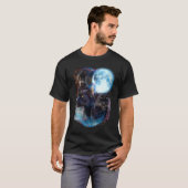 T-shirt 3 Moon Panther Cougar animal graphique (Devant entier)