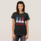 T-shirt 3 Nautique Nauti Gnomes Ancres voile Fl (Devant entier)