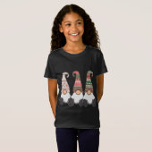 T-Shirt 3 Nordic Gnomes Winter Christmas Swedish Tomte Cut (Devant entier)