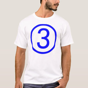 T-shirt 3, numéro trois