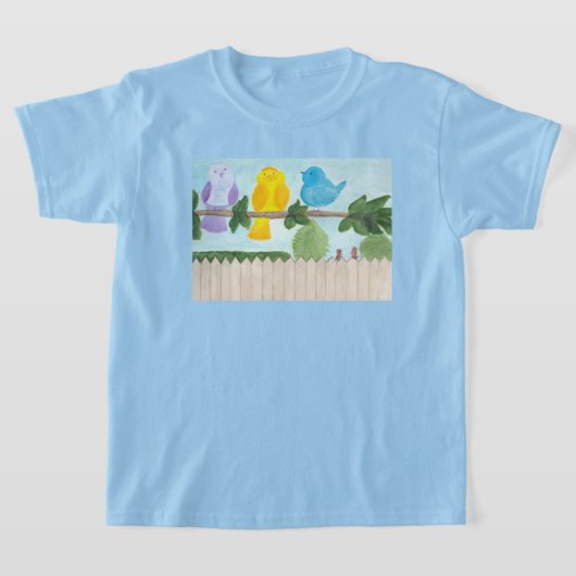 T-shirt 3 Oiseaux Colorés (Poser)