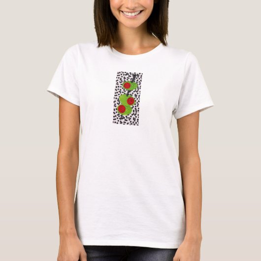 T-shirt 3 olives sur le blanc (Devant)