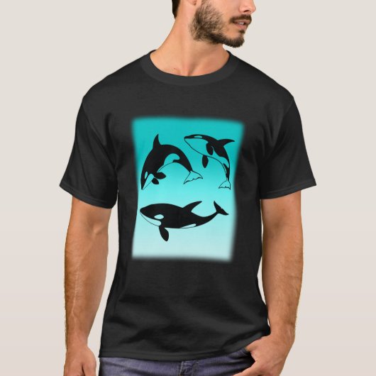T-shirt 3 Orques de natation (Devant)