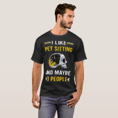 T-shirt 3 personnes Animaux assis (Devant entier)