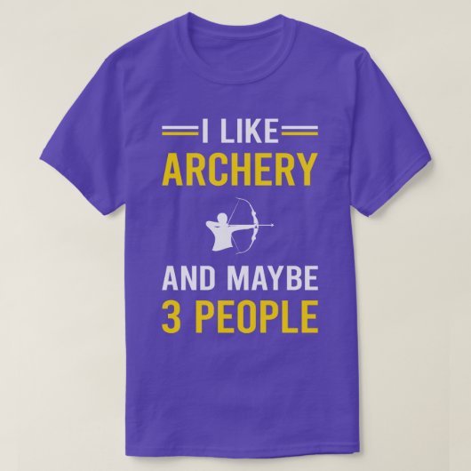 T-shirt 3 personnes Archer Archer Archer Flèches Flèches B (Design devant)