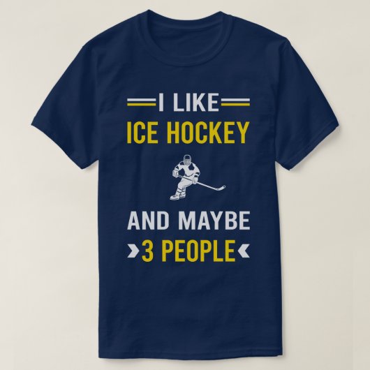 T-shirt 3 Personnes Hockey sur glace (Design devant)