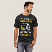 T-shirt 3 personnes Sérigraphie de présélection de l'impre (Devant entier)