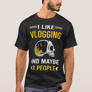 T-shirt 3 Personnes Vlogging Vlogger Vlogger Vlog
