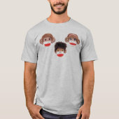 T-shirt 3 petits singes trio (Devant)