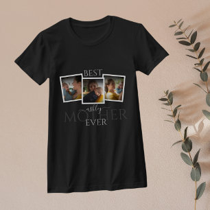 T-shirt 3 Photo Collage Maman Famille Fête des mères mémor