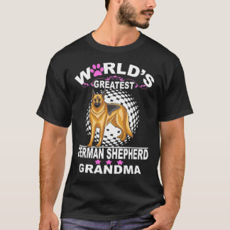 T-shirt 3 plus grandes grand-mères berger allemand du mond