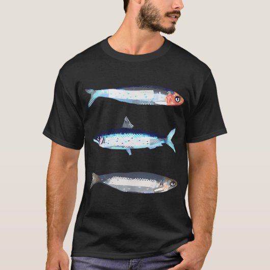 T-shirt 3 poissons (Devant)